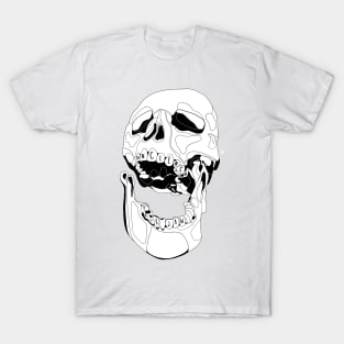 Black Skull - Unclench Your Jaw Teeth T-Shirt